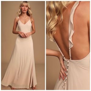 Lulus Meteoric Blush Maxi Dress